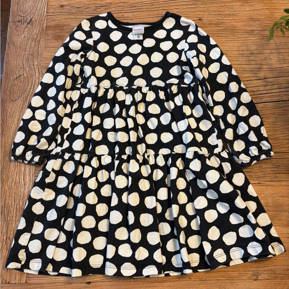 Hanna Andersson Black and White Polka Dot Dress